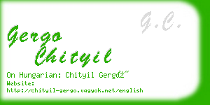 gergo chityil business card